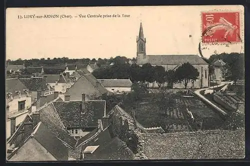 AK Lury-sur-Arnon, Vue Centrale prise de la Tour