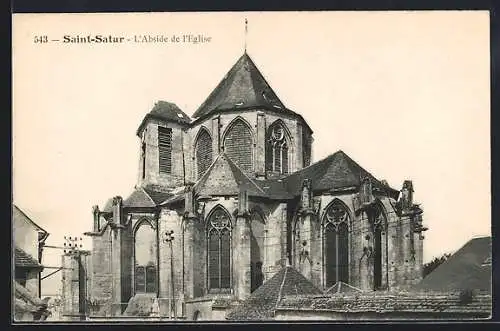 AK Saint-Satur, L`Abside de l`Église