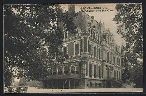 AK Laverdines, Château, côté Sud Ouest