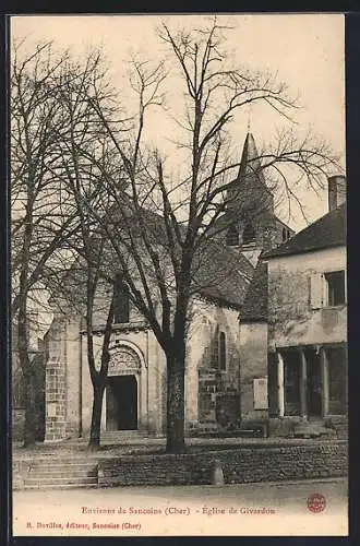 AK Givardon, Église de Givardon en hiver