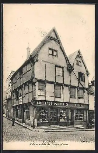 AK Bourges, Maison natale de Jacques-Cœur et commerces au rez-de-chaussée