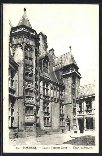 AK Bourges, Palais Jacques-Cœur, Cour intérieure