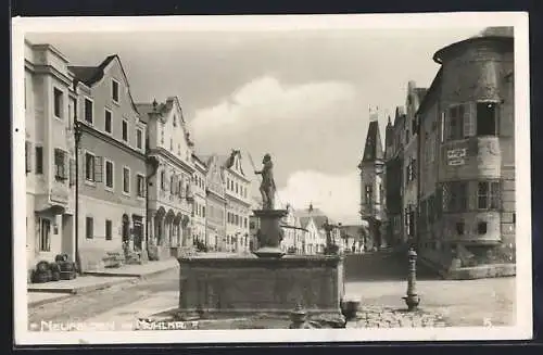 AK Neufelden im Mühlkreis, Brunnen am Post- und Telegraphenamt