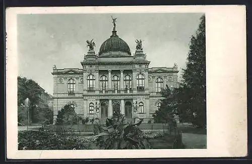 AK Troppau, Museum, Vorderansicht