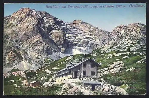 AK Hesshütte am Ennseck, Blick gegen Hochtor