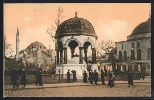 AK Constantinople, Fontaine Guillaume II. & Ste. Sophie