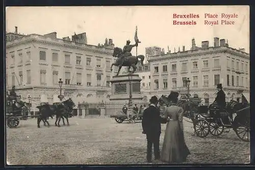 AK Brüssel / Bruxelles, place Royale