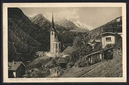 AK Heiligenblut /Kärnten, Idyll an der Kirche