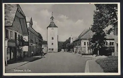 AK Timelkam, Glockenturm mit Geschäften