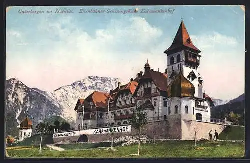 AK Ferlach, Unterbergen im Rosental, Eisenbahner-Genesungsheim Karawankenhof