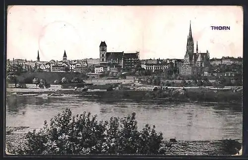 AK Thorn, Blick auf die Stadt übers Wasser