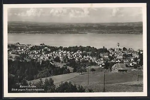 AK Heiden, Ortsansicht mit Blick gegen Friedrichshafen