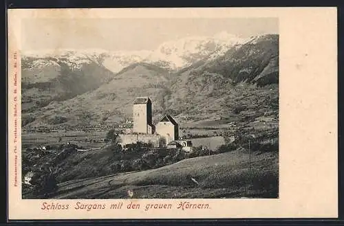 AK Sargans, Schloss mit den grauen Hörnern