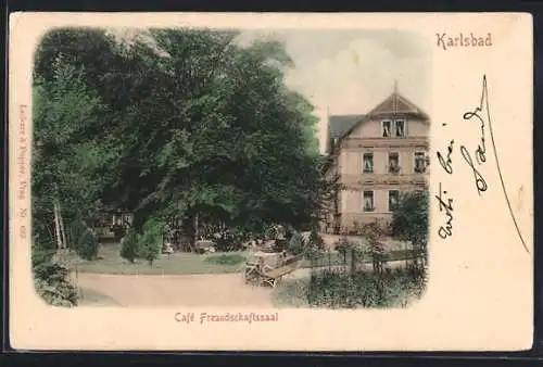 AK Karlsbad, Café Freundschaftssaal