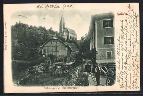 AK Hallein, Salzbergwerk, Grubeneinfahrt