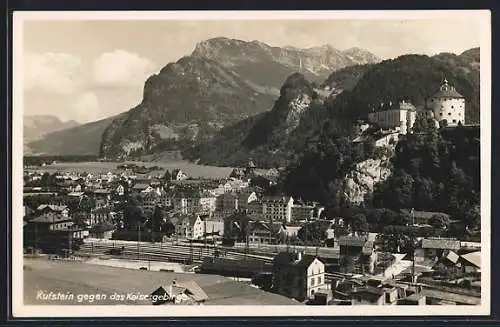 AK Kufstein, Blick gegen Kaisergebirge