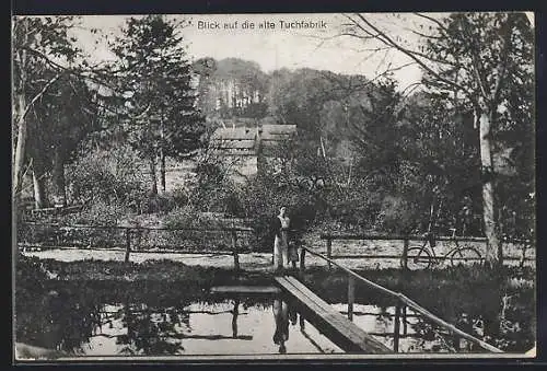 AK Ratzeburg i. Lbg., Blick auf die alte Tuchfabrik