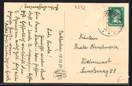 AK Tecklenburg, Totale mit Schloss