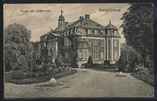 AK Ostbevern, Blick auf Schloss Loburg