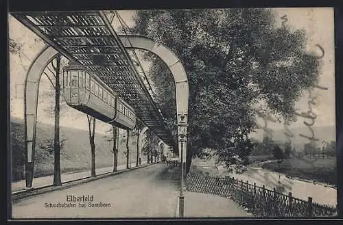 AK Elberfeld, Schwebebahn bei Sonnborn