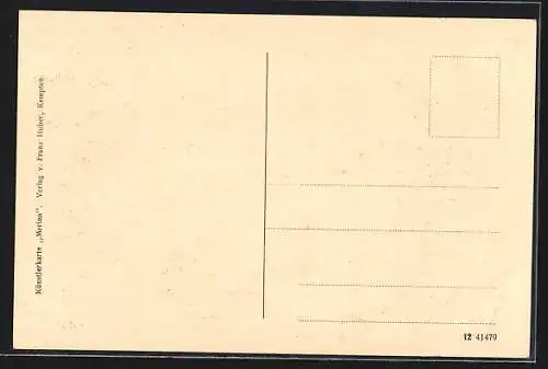 Künstler-AK Kempten / Allgäu, Ansicht der St. Lorenzkirche