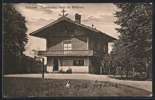 AK Potsdam, Gasthaus Bayerisches Haus im Wildpark