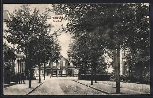 AK Bramsche, Strassenpartie am Bahnhof