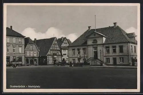 AK Quakenbrück, Blick über den Marktplatz