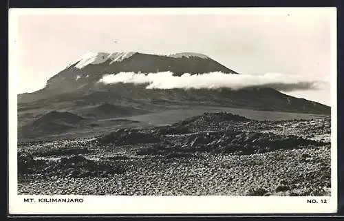 AK Mt. Kilimanjaro, Ansicht vom Flachland aus