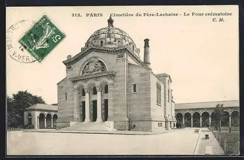 AK Paris, Cimetière du Pere-Lachaise, Le four crematoire