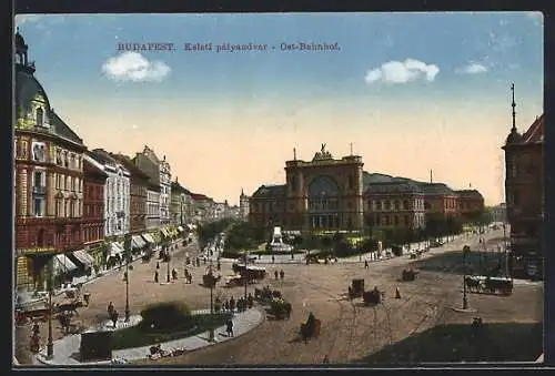 AK Budapest, Keleti palyaudvar, Ost-Bahnhof