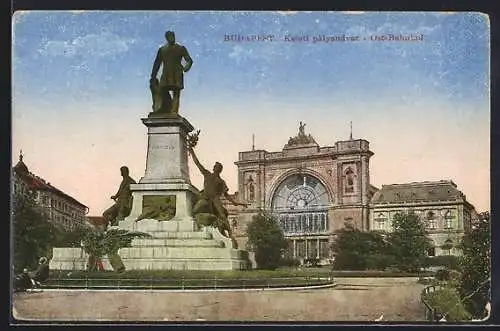 AK Budapest, Denkmal am Ostbahnhof