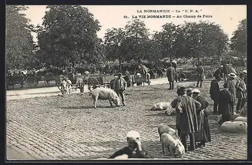 AK La Normandie, La C. P. A., La Vie Normande, Au Champ de Foire