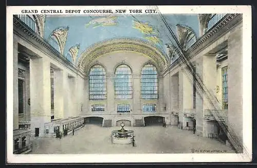 AK New York, NY, Grand Central Depot Concourse