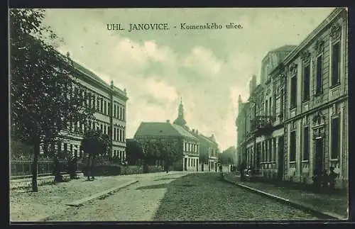 AK Uhl. Janovice, Komenského ulice