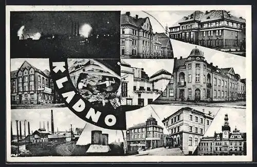 AK Kladno, Ortspartien und Bergwerk