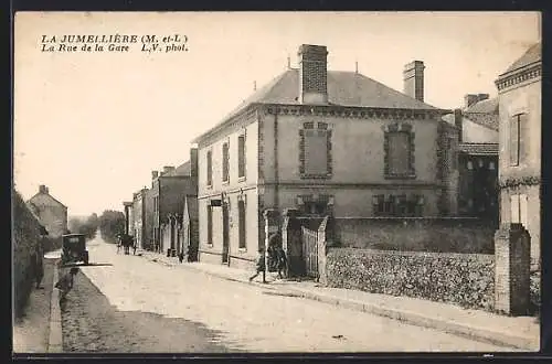 AK La Jumellière, La Rue de la Gare