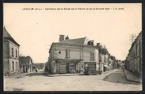 AK Jarzé, Carrefour de la Route de la Flèche et de la Grande Rue