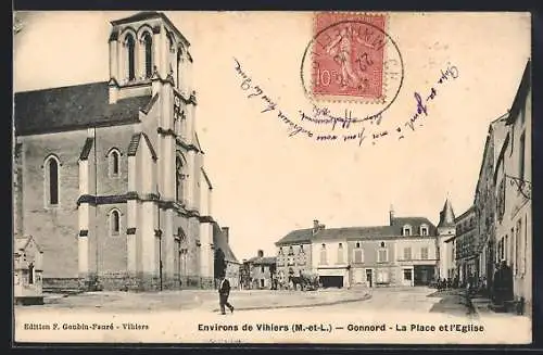 AK Gonnord, La Place et l`Église