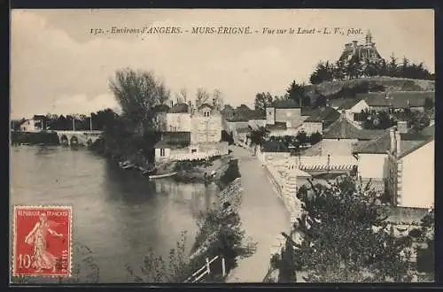 AK Mûrs-Erigné, Vue sur le Louet et village pittoresque