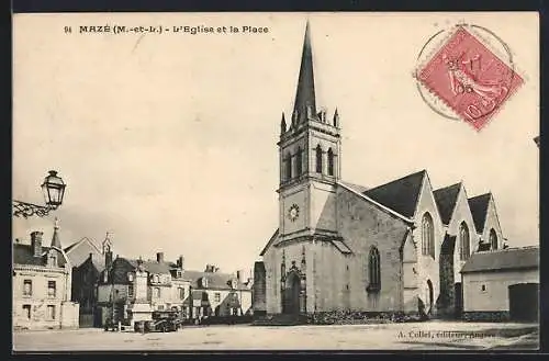 AK Mazé, L`Église et la Place