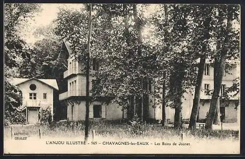 AK Chavagnes-les-Eaux, Les Bains de Jouvet sous les arbres