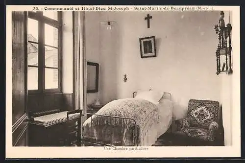 AK Saint-Martin-de-Beaupréau, Communauté et Hôtel-Dieu St-Joseph, Une Chambre particulière