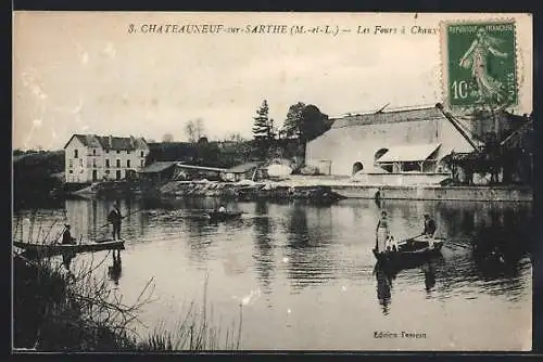 AK Châteauneuf-sur-Sarthe, Les Fours à Chaux et activités sur la rivière