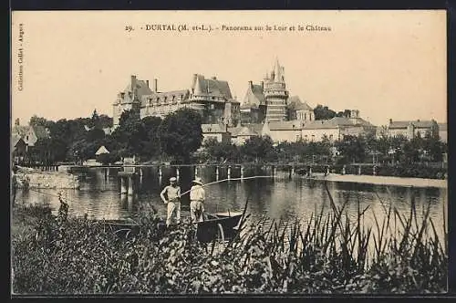 AK Durtal, Panorama sur le Loir et le Château