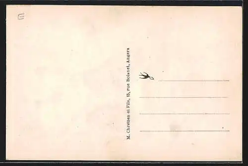 AK Doué-la-Fontaine, Place de Verdun avec passants et commerces