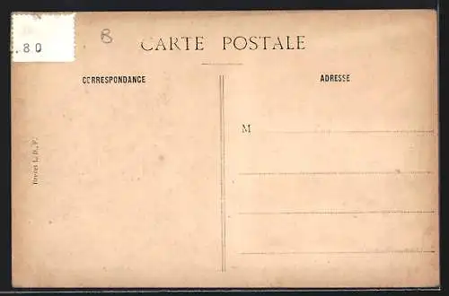 Mondschein-AK Érigné, Vue sur le Louet et le village avec le pont en arrière-plan