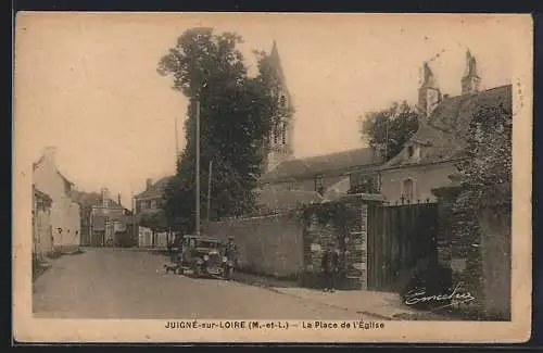 AK Juigné-sur-Loire, La Place de l`Église