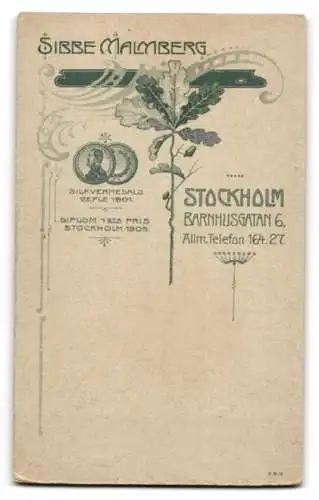 Fotografie Sibbe Malmberg, Stockholm, Barnhusgatan 6, Porträt eines Paares