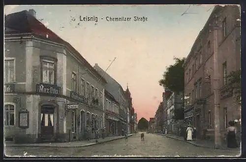 AK Leisnig, Blick in die Chemnitzer Strasse